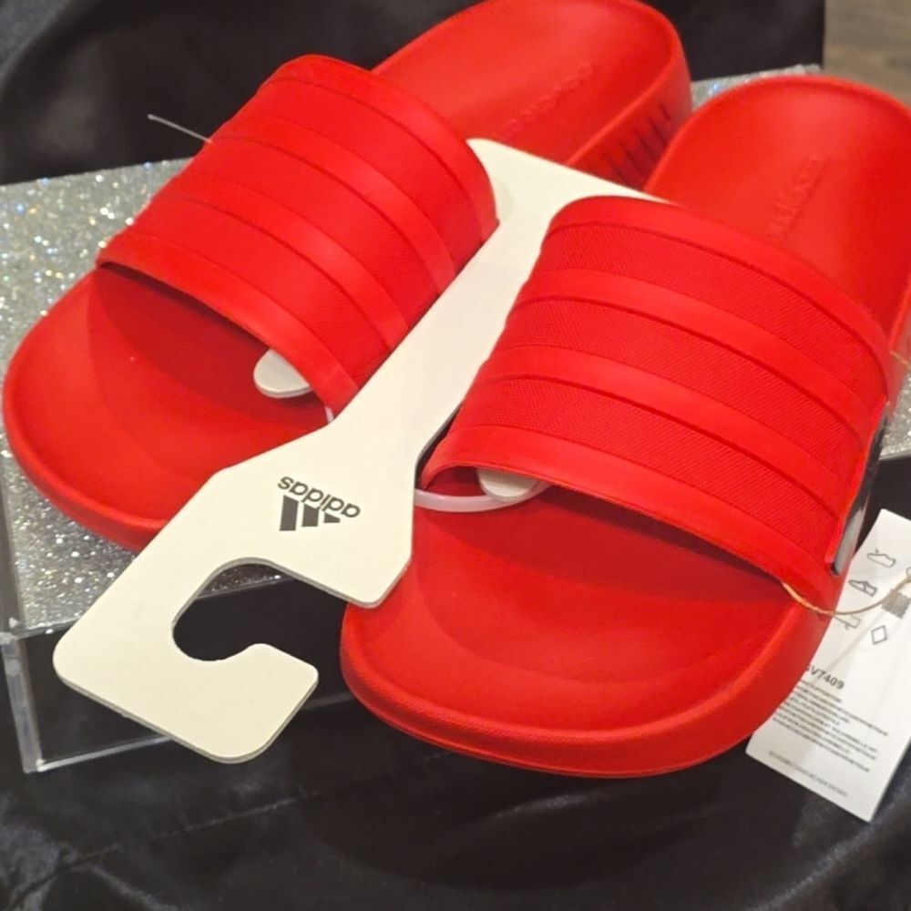 Adidas Racer TR Slides- Red - Picture 10 of 11